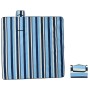 Manta de picnic plegable terciopelo rayas azul blanco 200x200cm de , Camping y senderismo - Ref: Foro24-4004211, Precio: 30,5...
