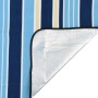 Manta de picnic plegable terciopelo rayas azul blanco 200x200cm de , Camping y senderismo - Ref: Foro24-4004211, Precio: 30,5...
