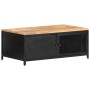 Mesa de centro de madera maciza de mango en bruto 90x50x37 cm de vidaXL, Mesas de centro - Ref: Foro24-323136, Precio: 213,20...