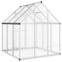 Invernadero con marco base aluminio plateado 169x169x195 cm de , Invernaderos - Ref: Foro24-4005828, Precio: 334,48 €, Descue...