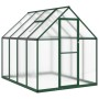 Invernadero con marco base aluminio verde 224x169x195 cm de , Invernaderos - Ref: Foro24-4005835, Precio: 484,45 €, Descuento: %
