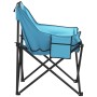 Sillas de camping con bolsillo plegables 2 unidades azul claro de , Sillas de jardín - Ref: Foro24-366553, Precio: 58,46 €, D...