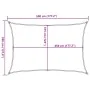 Toldo de vela rectangular HDPE arena 160 g/m² 3,5x5 m de , Sombrillas - Ref: Foro24-4002044, Precio: 42,45 €, Descuento: %
