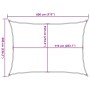 Toldo de vela rectangular HDPE arena 160 g/m² 6x8 m de , Sombrillas - Ref: Foro24-4002052, Precio: 98,62 €, Descuento: %
