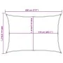 Toldo de vela rectangular HDPE arena 160 g/m² 6x8 m de , Sombrillas - Ref: Foro24-4002052, Precio: 86,67 €, Descuento: %