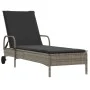 Tumbonas con cojines 2 unidades ratán sintético gris by , Loungers - Ref: Foro24-3261436, Price: 334,89 €, Discount: %