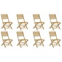 Sillas de jardín plegables 8 uds madera acacia 48,5x61,5x87 cm de , Sillas de jardín - Ref: Foro24-3214229, Precio: 390,95 €,...