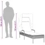 Tumbonas con capota y mesa 2 uds ratán sintético gris by , Loungers - Ref: Foro24-3261571, Price: 401,87 €, Discount: %