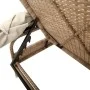 Tumbonas con capota y mesa 2 uds ratán sintético beige by , Loungers - Ref: Foro24-3261573, Price: 410,19 €, Discount: %