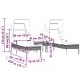 Tumbonas con capota y mesa 2 uds ratán sintético beige by , Loungers - Ref: Foro24-3261573, Price: 410,19 €, Discount: %