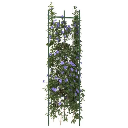 Tutor para tomates 2 unidades acero y PP 116 cm de , Soportes para macetas - Ref: Foro24-4009283, Precio: 29,03 €, Descuento: %