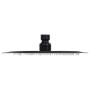 Cabezal de ducha efecto lluvia acero inox redondo negro 20 cm de vidaXL, Cabezales de ducha - Ref: Foro24-147690, Precio: 16,...