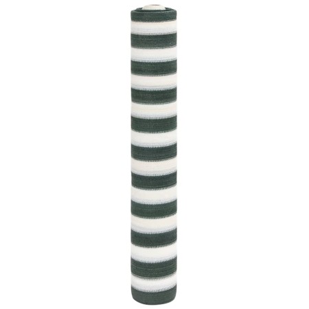 Red de privacidad HDPE verde y blanco 1,5x25 m 195 g/m² de , Sombrillas - Ref: Foro24-4003750, Precio: 61,87 €, Descuento: %