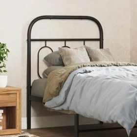 Schwarzes Metallkopfteil 75 cm von , Kopf- und Fußteile - Ref: Foro24-377143, Preis: 32,07 €, Rabatt: %