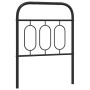 Cabecero de metal negro 75 cm de , Cabeceros y pies de cama - Ref: Foro24-377143, Precio: 32,48 €, Descuento: %