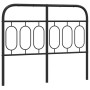 Cabecero de metal negro 120 cm de , Cabeceros y pies de cama - Ref: Foro24-377148, Precio: 42,62 €, Descuento: %