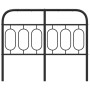 Cabecero de metal negro 120 cm de , Cabeceros y pies de cama - Ref: Foro24-377148, Precio: 42,62 €, Descuento: %