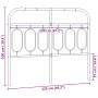 Cabecero de metal negro 120 cm de , Cabeceros y pies de cama - Ref: Foro24-377148, Precio: 42,62 €, Descuento: %