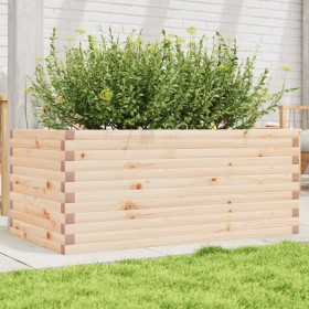 Jardinera de madera maciza de pino 110x60x46 cm de , Maceteros y jardineras - Ref: Foro24-3282459, Precio: 163,27 €, Descuent...