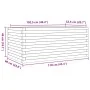 Jardinera de madera maciza de pino 110x60x46 cm de , Maceteros y jardineras - Ref: Foro24-3282459, Precio: 161,22 €, Descuent...