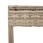 Tumbonas con mesita 2 unidades ratán sintético beige by , Loungers - Ref: Foro24-4002714, Price: 294,48 €, Discount: %