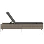 Tumbona con cojín ratán sintético con cojín gris de , Tumbonas - Ref: Foro24-4002721, Precio: 149,27 €, Descuento: %