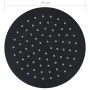 Cabezal de ducha efecto lluvia acero inox redondo negro 20 cm de vidaXL, Cabezales de ducha - Ref: Foro24-147690, Precio: 17,...