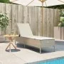 Tumbona con cojín ratán sintético beige de , Tumbonas - Ref: Foro24-4002723, Precio: 161,74 €, Descuento: %