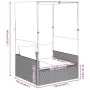 Tumbona doble con techo y cortinas ratán sintético marrón by , Loungers - Ref: Foro24-4002756, Price: 229,68 €, Discount: %