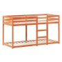 Cama litera con techo madera maciza pino marrón 90x190 cm de , Camas y somieres - Ref: Foro24-3282004, Precio: 246,50 €, Desc...