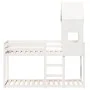 Bunk bed with solid white pine wood roof 90x190 cm by , Beds and slatted bases - Ref: Foro24-3282006, Price: 241,71 €, Discou...