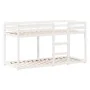 Bunk bed with solid white pine wood roof 90x190 cm by , Beds and slatted bases - Ref: Foro24-3282006, Price: 241,71 €, Discou...