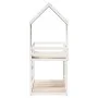 Cama litera con techo madera maciza de pino blanco 90x190 cm de , Camas y somieres - Ref: Foro24-3282006, Precio: 241,71 €, D...