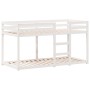 Cama litera con techo madera maciza de pino blanco 90x200 cm de , Camas y somieres - Ref: Foro24-3282120, Precio: 268,08 €, D...