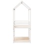 Cama litera con techo madera maciza de pino blanco 90x200 cm de , Camas y somieres - Ref: Foro24-3282120, Precio: 268,08 €, D...