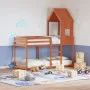 Cama litera con techo madera maciza pino marrón 80x200 cm de , Camas y somieres - Ref: Foro24-3281996, Precio: 242,01 €, Desc...