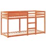 Cama litera con techo madera maciza pino marrón 90x190 cm de , Camas y somieres - Ref: Foro24-3282086, Precio: 192,14 €, Desc...