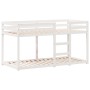 Cama litera con techo madera maciza de pino blanco 80x200 cm de , Camas y somieres - Ref: Foro24-3282122, Precio: 234,46 €, D...