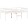Cama alta con techo madera maciza de pino blanco 80x200 cm de , Camas y somieres - Ref: Foro24-3282136, Precio: 249,77 €, Des...
