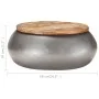 Mesa de centro madera maciza reciclada gris 68x68x30 cm de vidaXL, Mesas de centro - Ref: Foro24-323530, Precio: 104,67 €, De...
