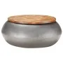 Mesa de centro madera maciza reciclada gris 68x68x30 cm de vidaXL, Mesas de centro - Ref: Foro24-323530, Precio: 104,67 €, De...