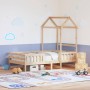 Estructura de cama con techo madera maciza de pino 80x200 cm de , Camas y somieres - Ref: Foro24-3282162, Precio: 158,85 €, D...