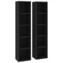 CD-Regal 2 Stück schwarzes Sperrholz 21x16x93,5 cm von vidaXL, CD- und DVD-Speicher - Ref: Foro24-802697, Preis: 51,85 €, Rab...