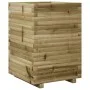 Jardinera de madera de pino impregnada 50x50x72 cm de , Maceteros y jardineras - Ref: Foro24-3282613, Precio: 168,12 €, Descu...