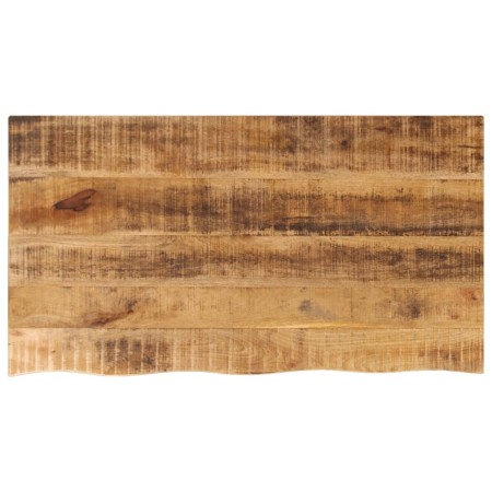 Tablero de mesa borde natural madera maciza mango 110x60x2,5 cm de , Tableros para mesas - Ref: Foro24-370359, Precio: 108,22...