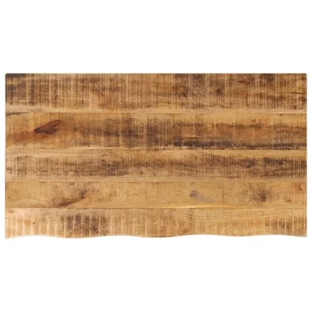 Tablero de mesa borde natural madera maciza mango 110x60x2,5 cm by , Table tops - Ref: Foro24-370359, Price: 108,25 €, Discou...