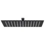 Black square stainless steel rain effect shower head 30x30 cm by vidaXL, shower heads - Ref: Foro24-147697, Price: 29,21 €, D...