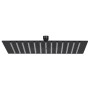 Cabezal ducha efecto lluvia acero inox cuadrado negro 30x30 cm de vidaXL, Cabezales de ducha - Ref: Foro24-147697, Precio: 27...