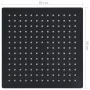 Black square stainless steel rain effect shower head 30x30 cm by vidaXL, shower heads - Ref: Foro24-147697, Price: 29,21 €, D...