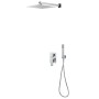 Sistema de ducha acero inoxidable 201 plateado de vidaXL, Boquillas de chorro para bañeras y duchas - Ref: Foro24-147720, Pre...